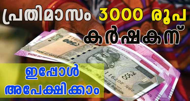 കർഷകന് പ്രതിമാസ പെൻഷൻ  ലഭിക്കാൻ ഇപ്പോൾ അപേക്ഷിക്കാം