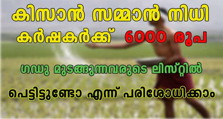 40,000 കർഷകർക്ക് കിസാൻ സമ്മാൻ നിധി തടസപ്പെട്ടു