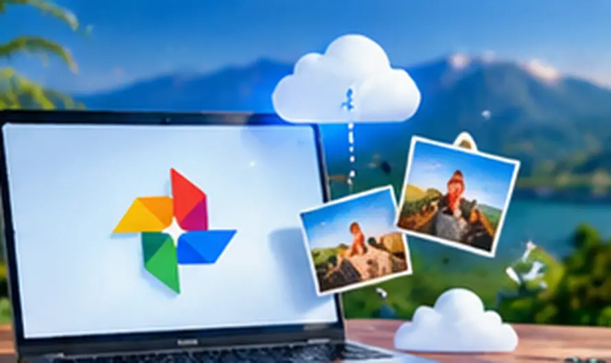 Google Photos storage full warning icon with cloud and photo stack